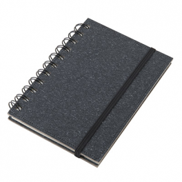 13187-30 Coloured mini eco notebook with elastic
