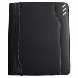 09504-10 Colour contrast padfolio with tablet holder
